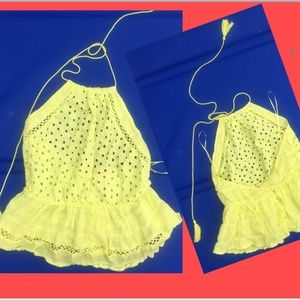 NEW🌺 lulumari Halter Long String 100% Cot. Top M